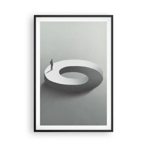 Plakat w czarnej ramie - I bądź tu mądry - 61x91 cm