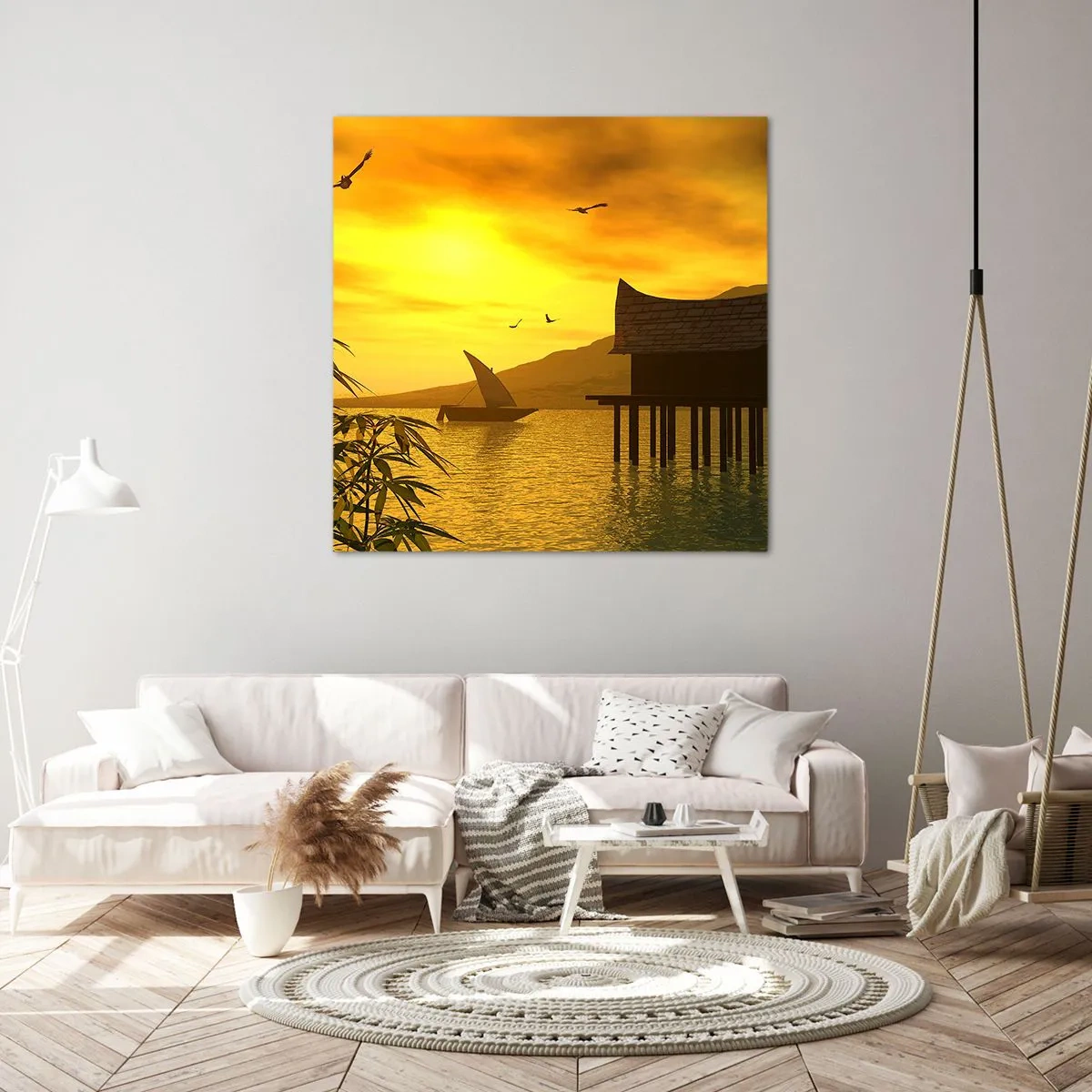 Obraz na płótnie - Upragniony spokój - 40x40 cm