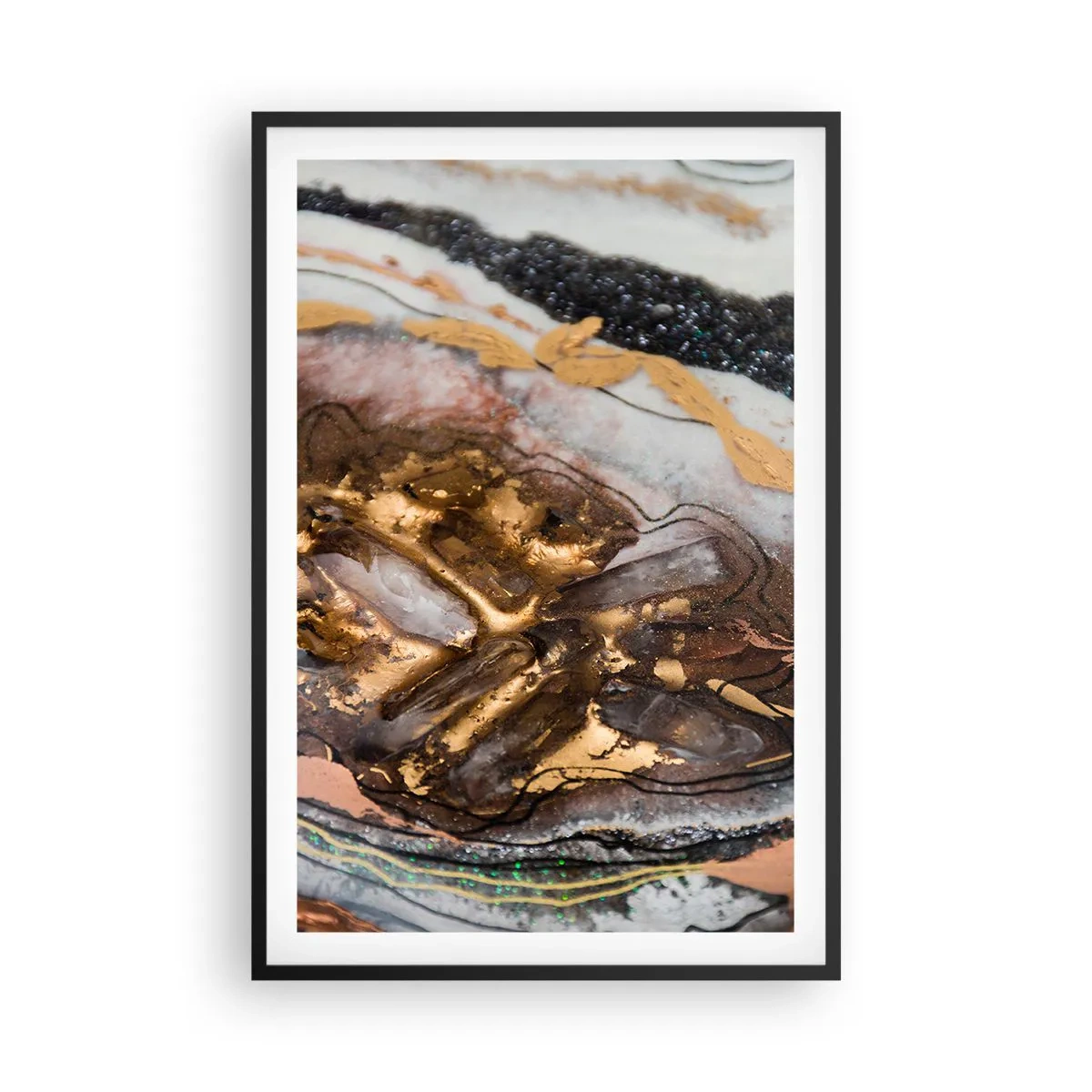Plakat w czarnej ramie - Żywioł ziemi - 61x91 cm