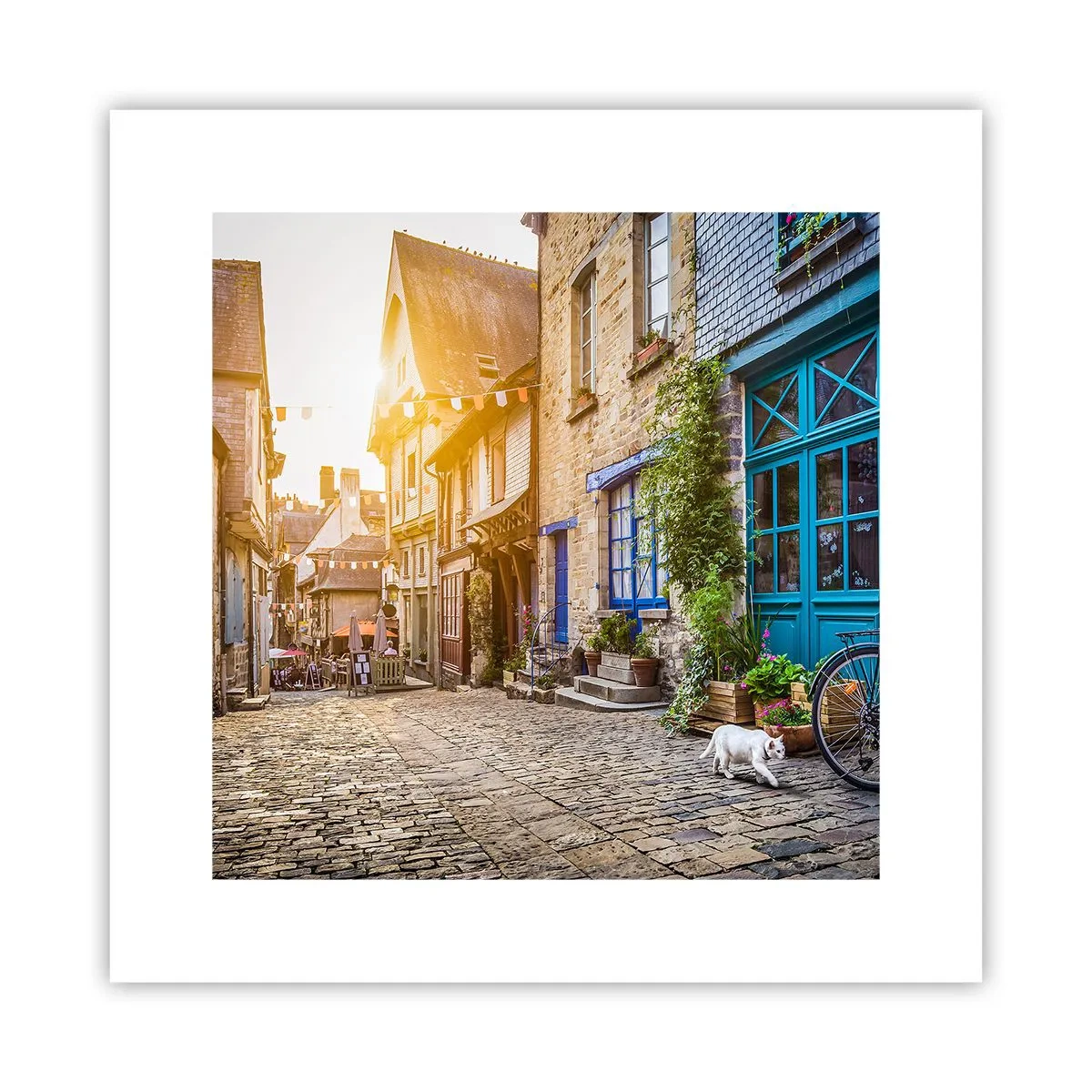 Plakat - Biały duch miasteczka - 30x30 cm