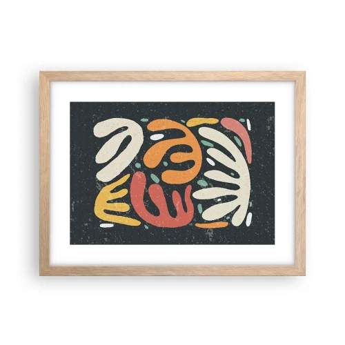 Plakat w ramie jasny dąb - Kompozycja – zaraz cię schwytam - 40x30 cm