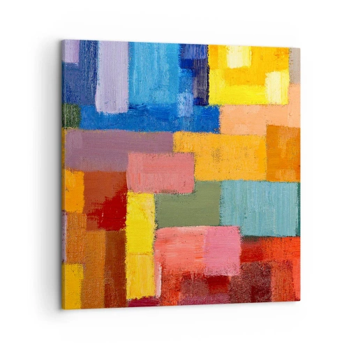 Obraz na płótnie - Każdy inny, wszystkie barwne - 50x50 cm