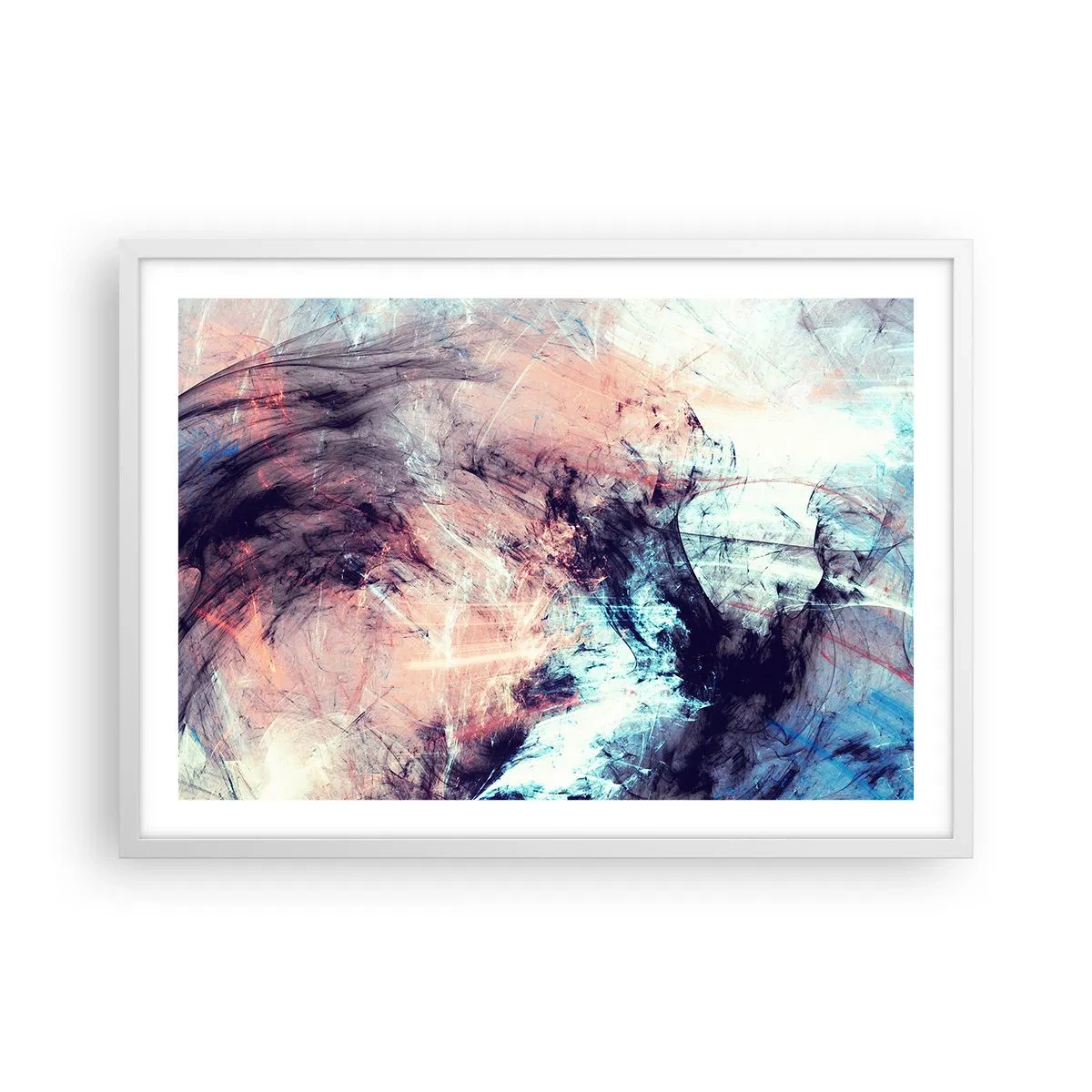 Plakat w białej ramie - Poczuj wiatr - 70x50 cm