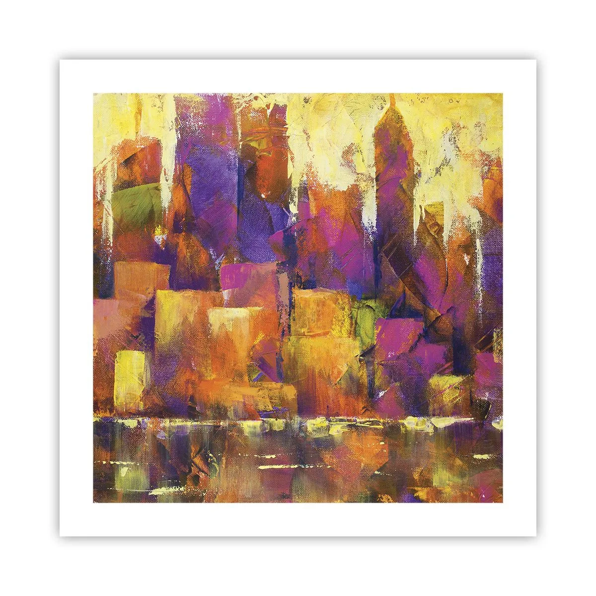 Plakat - Kompozycja metropolitalna - 50x50 cm