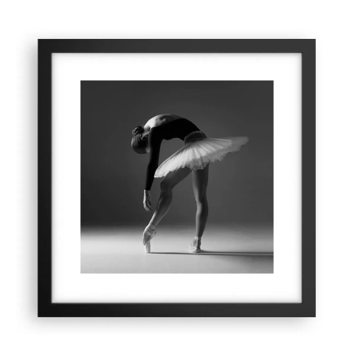 Plakat w czarnej ramie - Bella balerina - 30x30 cm