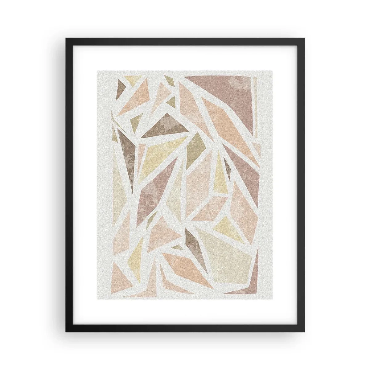 Plakat w czarnej ramie - Kompozycja witrażowa - 40x50 cm