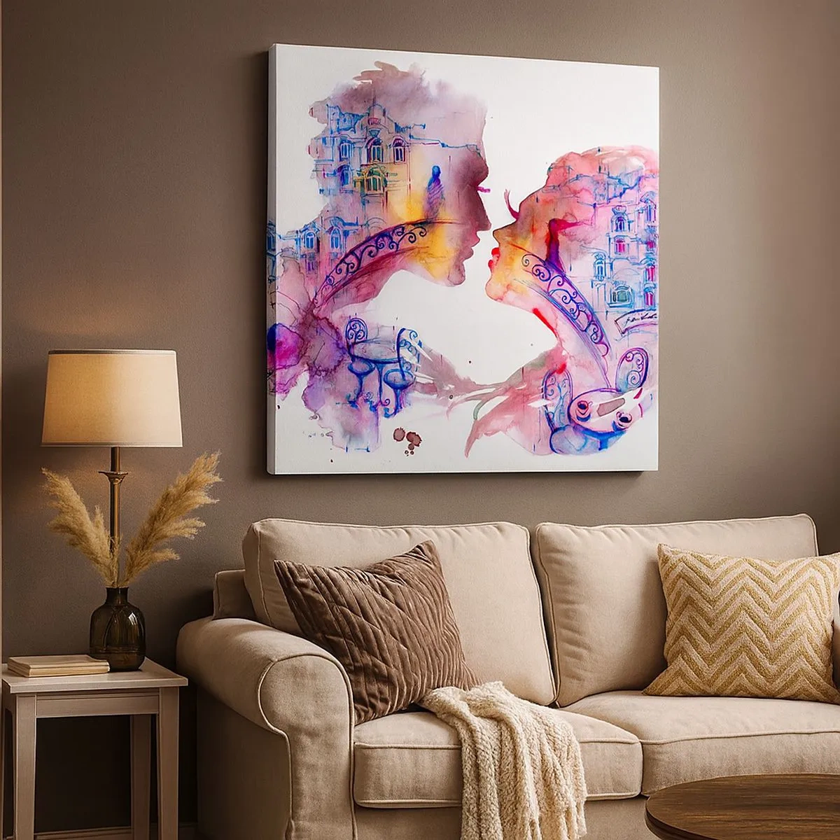 Obraz na płótnie - Tajemny most westchnień - 30x30 cm