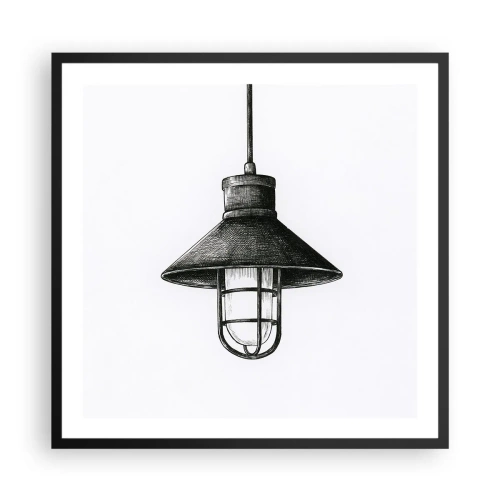 Plakat w czarnej ramie - Jak przed laty… - 60x60 cm