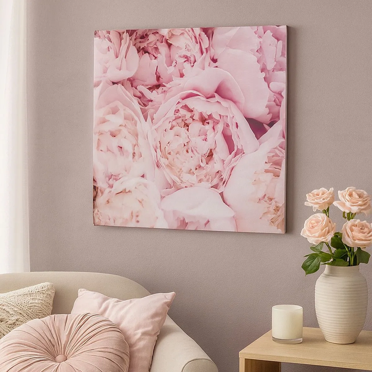 Obraz na płótnie - Przytulone i pachnące - 30x30 cm