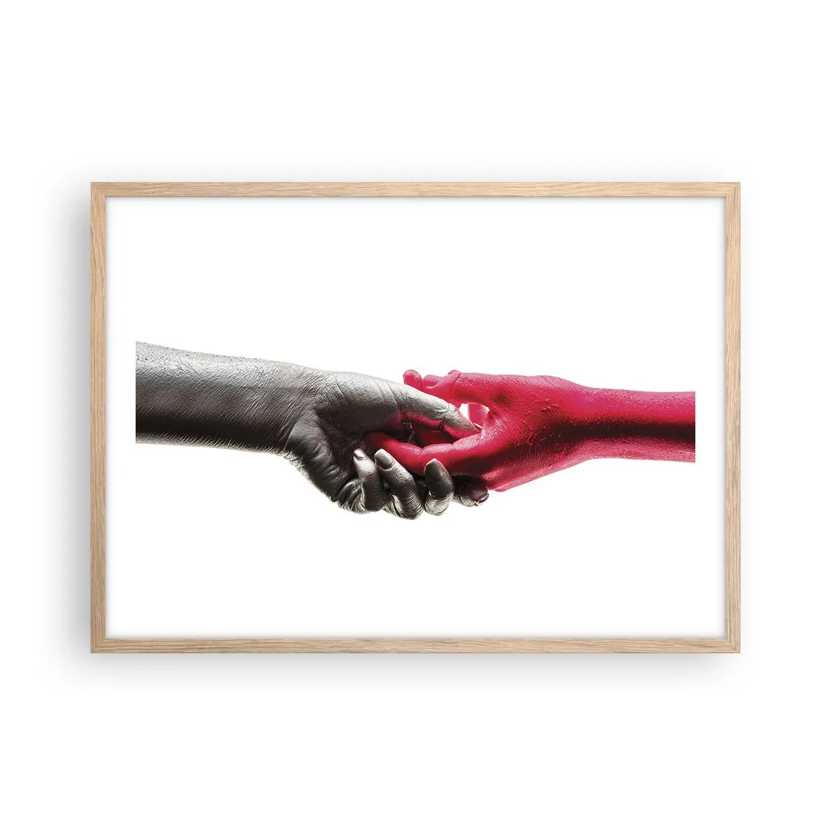 Plakat w ramie jasny dąb - Razem, choć inni - 70x50 cm