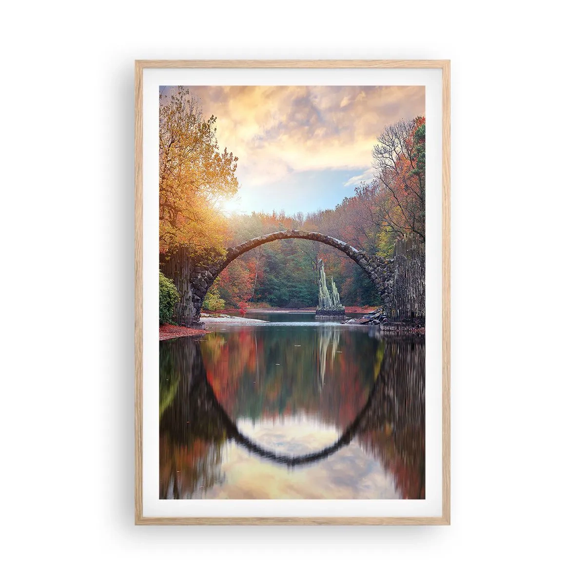 Plakat w ramie jasny dąb - Po drugiej stronie lustra - 61x91 cm