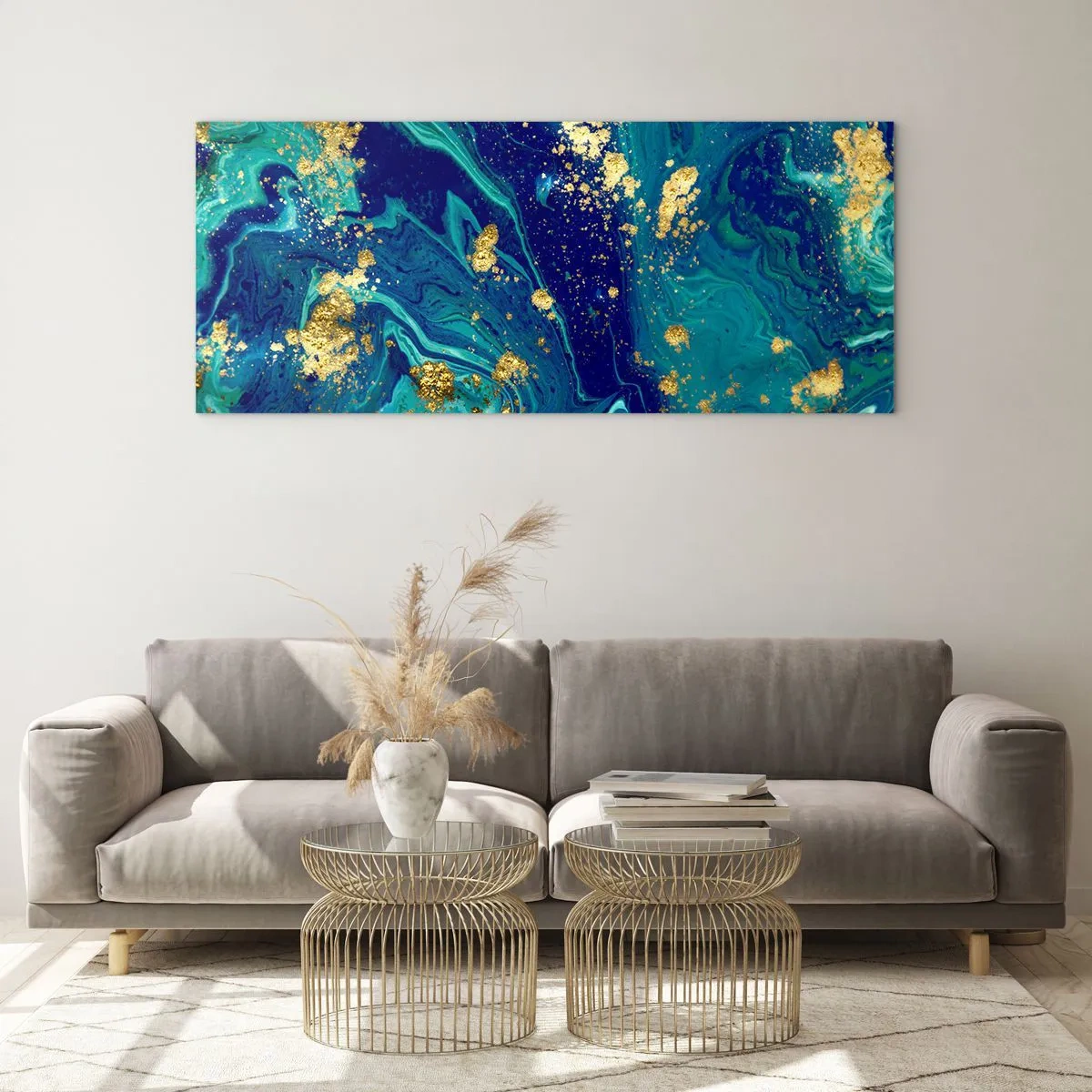 Obraz na szkle - Płatki słońca - 100x40 cm