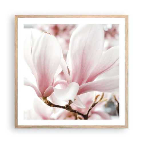 Plakat w ramie jasny dąb - Bezmiar czułości - 60x60 cm