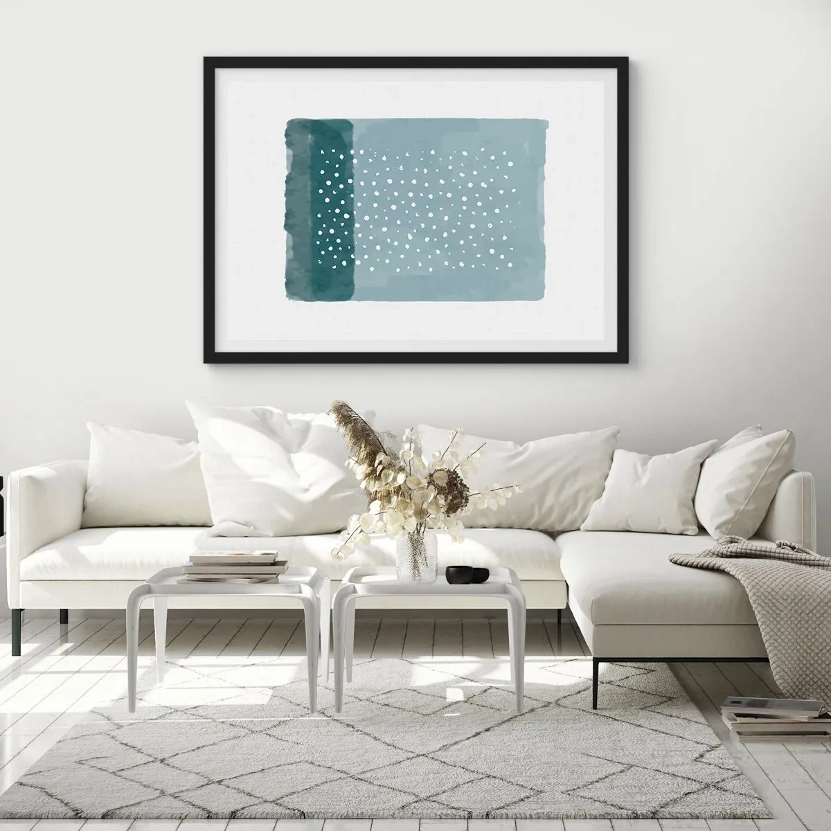 Plakat w czarnej ramie - Wyrosłe na błękicie - 40x30 cm