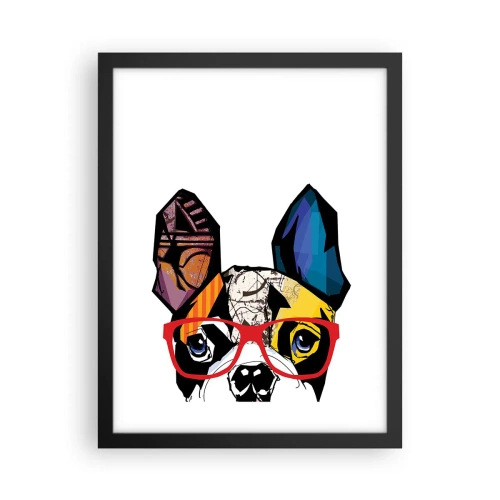 Plakat w czarnej ramie - Intelektualista - 30x40 cm