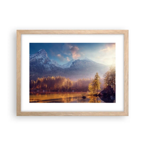 Plakat w ramie jasny dąb - W górach i dolinach - 40x30 cm