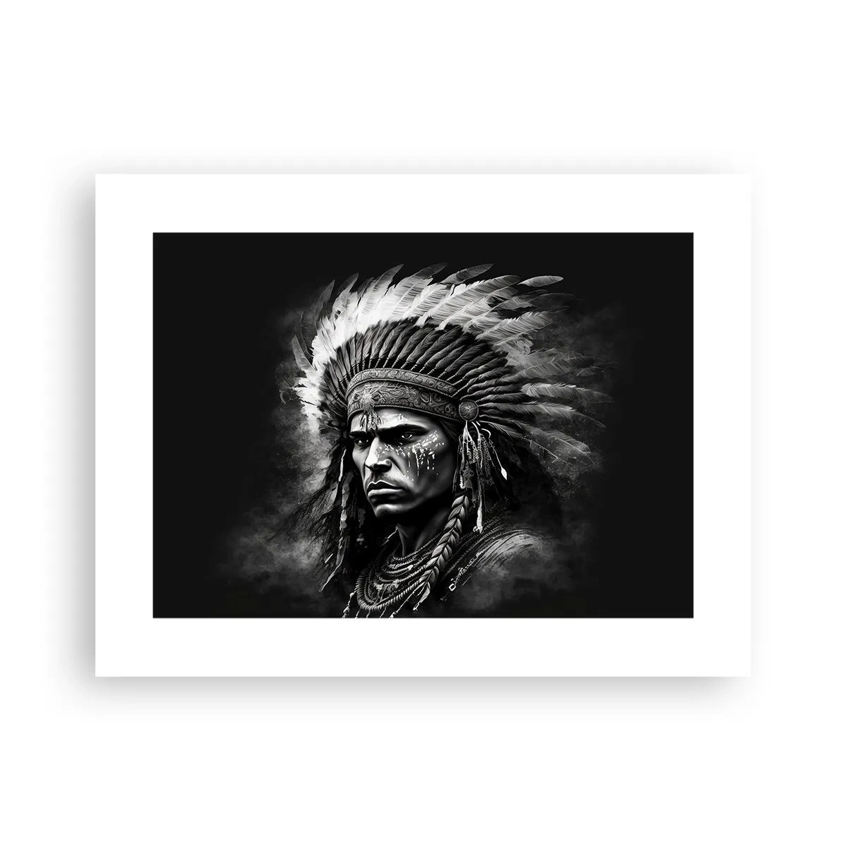 Plakat - Wódz i wojownik - 40x30 cm