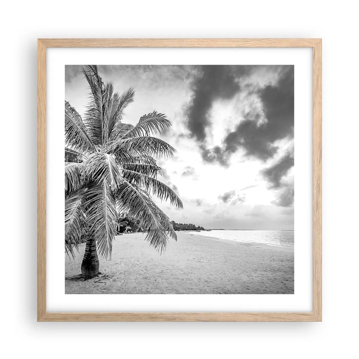 Plakat w ramie jasny dąb - Gdy tęsknisz do samotności… - 50x50 cm