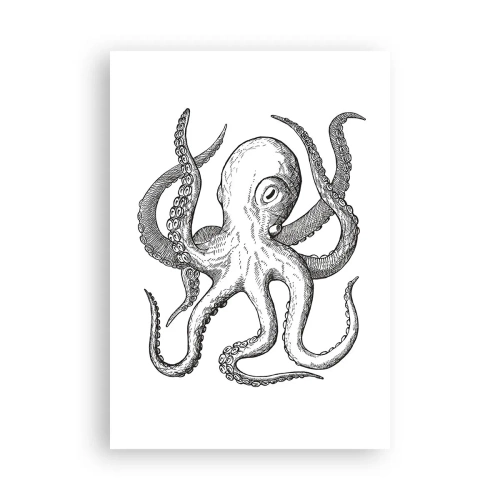 Plakat - Tańcząca z falami - 70x100 cm