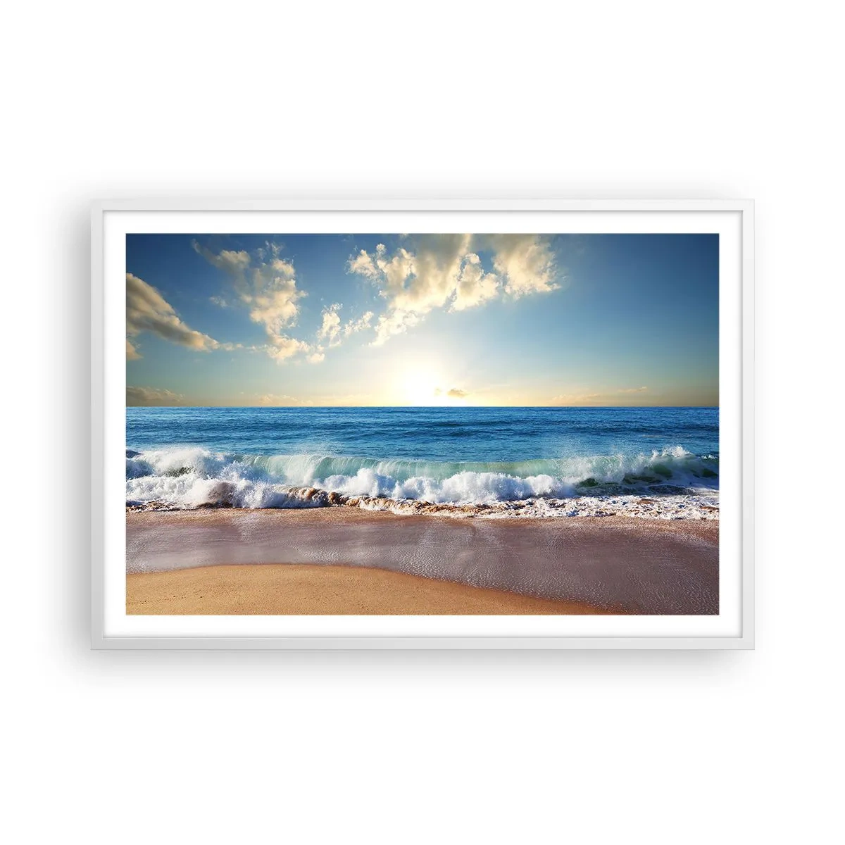 Plakat w białej ramie - Ruch i bezruch zarazem - 91x61 cm