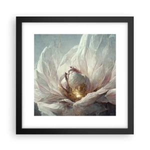 Plakat w czarnej ramie - Rozkwita raz na sto lat - 30x30 cm