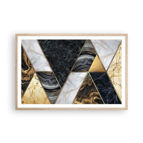 Plakat w ramie jasny dąb - Kamień przy kamieniu - 91x61 cm