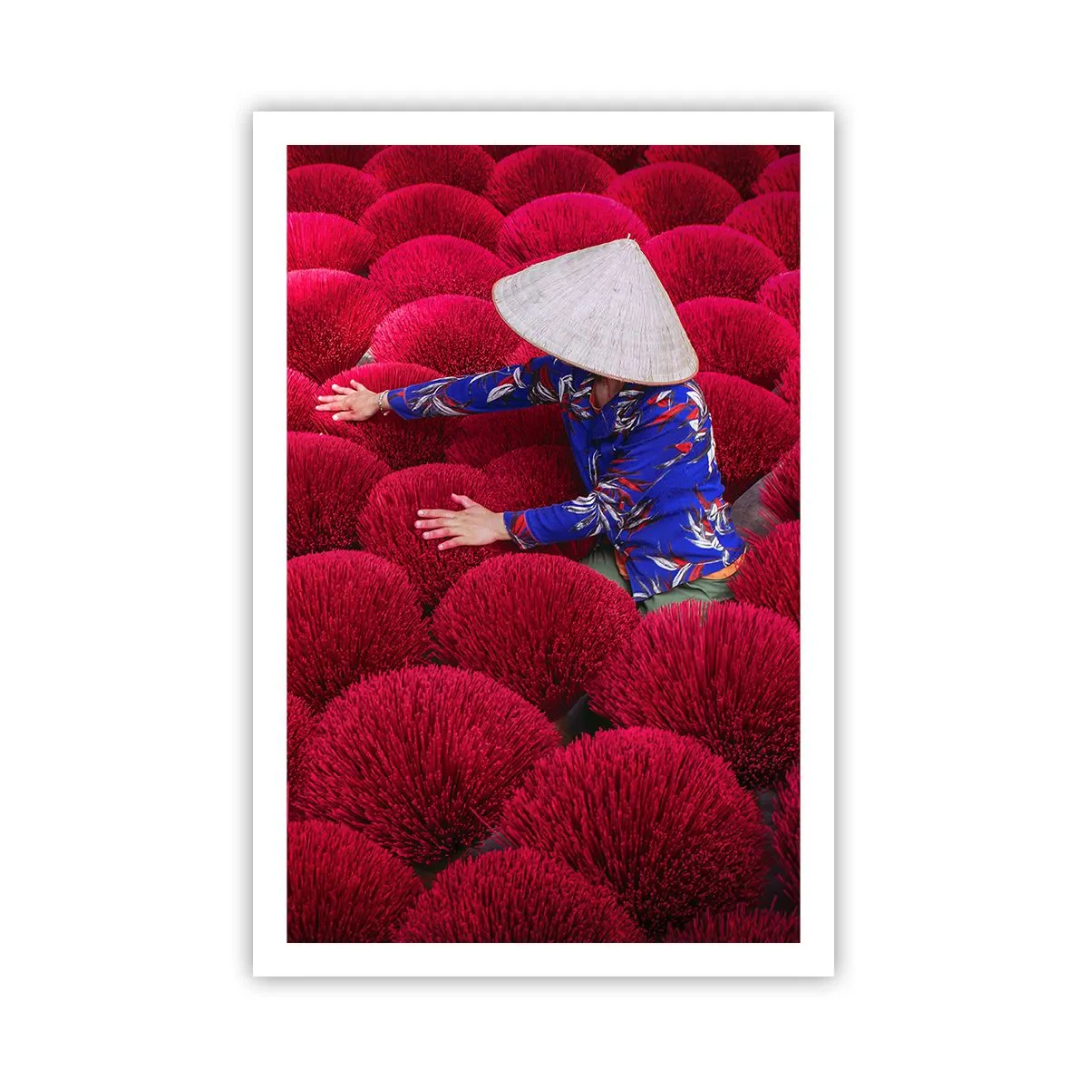 Plakat - Na ryżowym polu - 61x91 cm