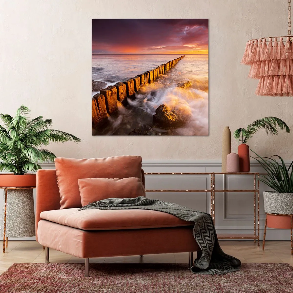 Obraz na płótnie - Łagodność fal - 50x50 cm