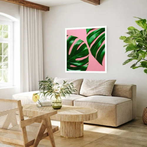 Plakat - Zielone rendez-vous - 30x30 cm