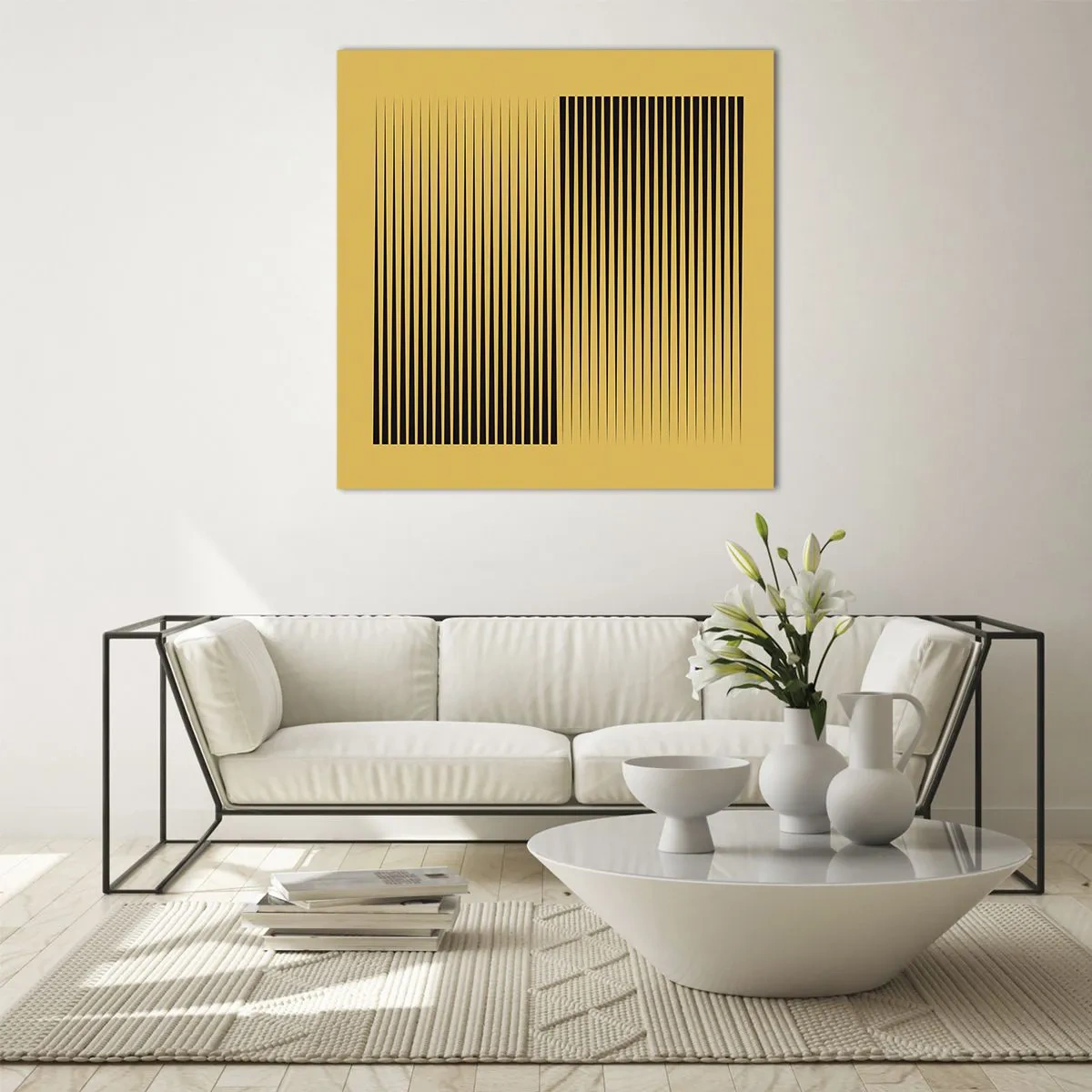 Obraz na szkle - Kwadratura przeciwieństw - 70x70 cm