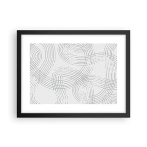 Plakat w czarnej ramie - Nie ma prostej drogi - 40x30 cm