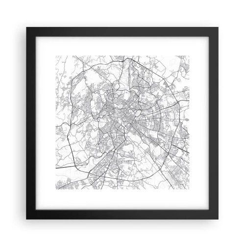 Plakat w czarnej ramie - Rzymski krąg - 30x30 cm