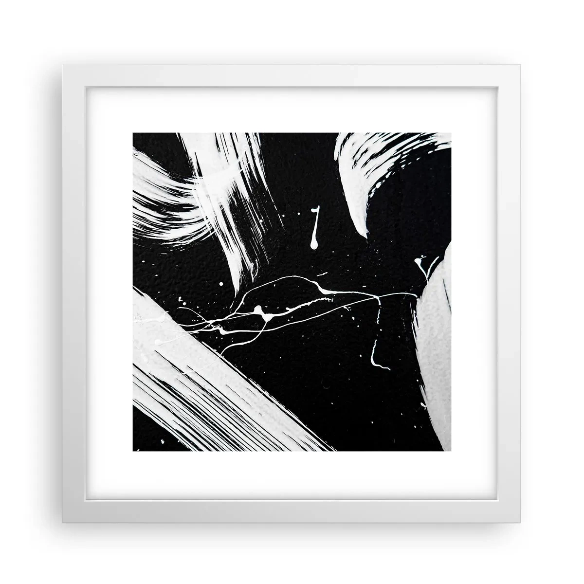 Plakat w białej ramie - Przełamać mrok - 30x30 cm