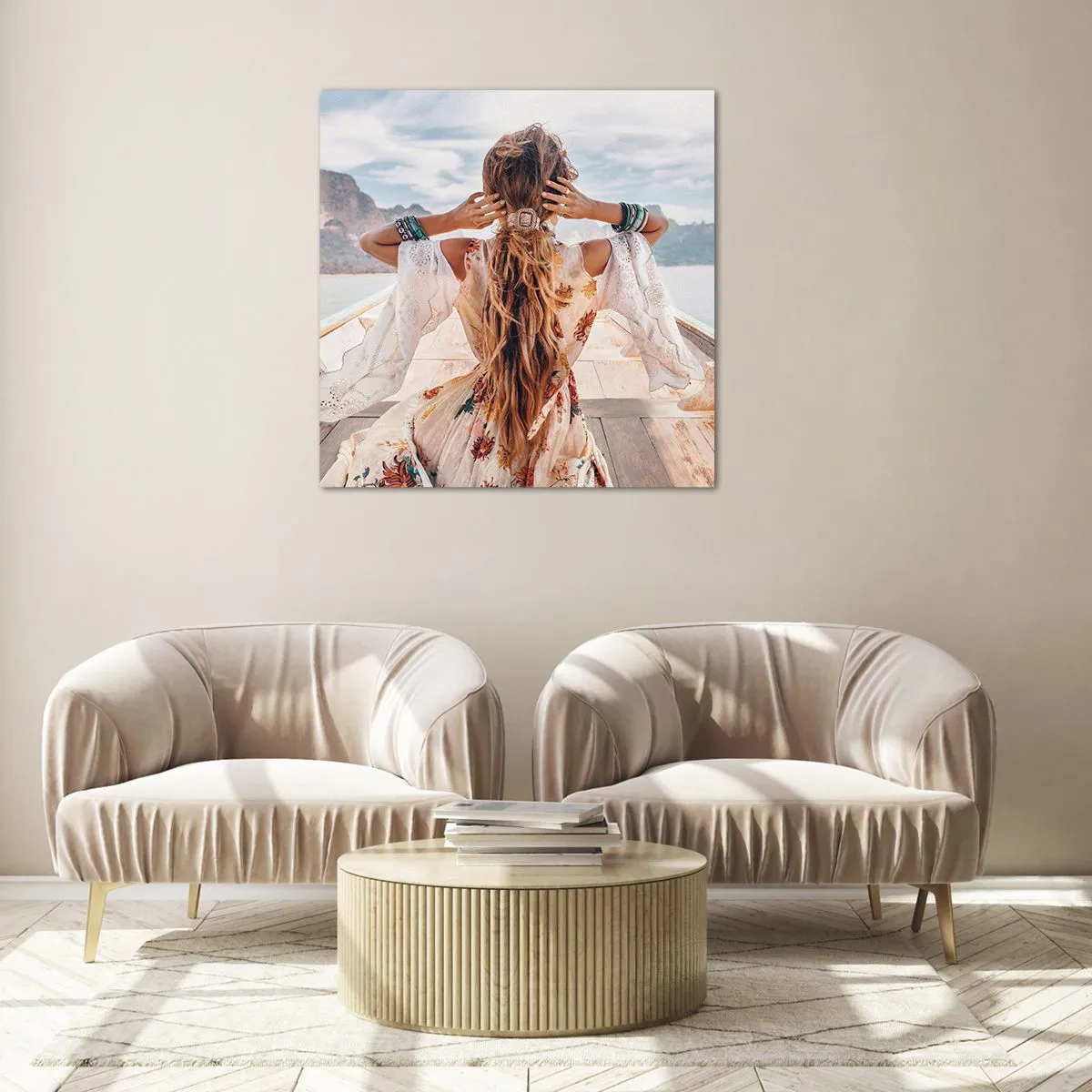 Obraz na szkle - W drodze ku szczęściu - 70x70 cm