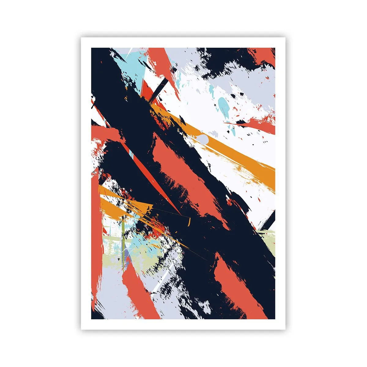 Plakat - Kompozycja dynamiczna - 70x100 cm