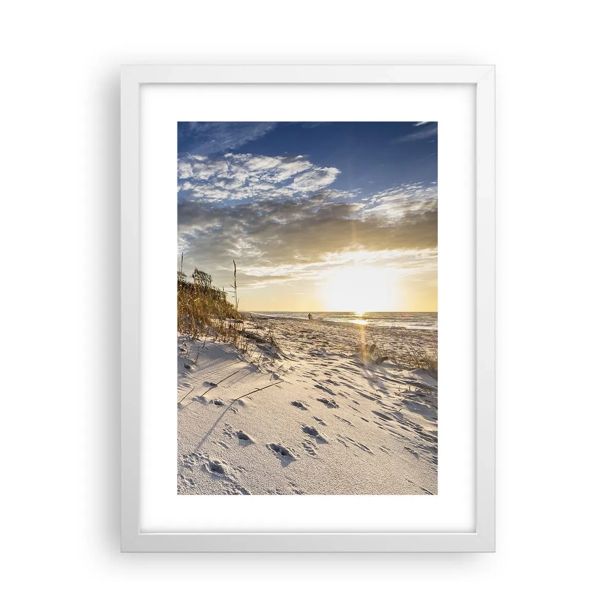 Plakat w białej ramie - Zaproszenie na spacer - 30x40 cm