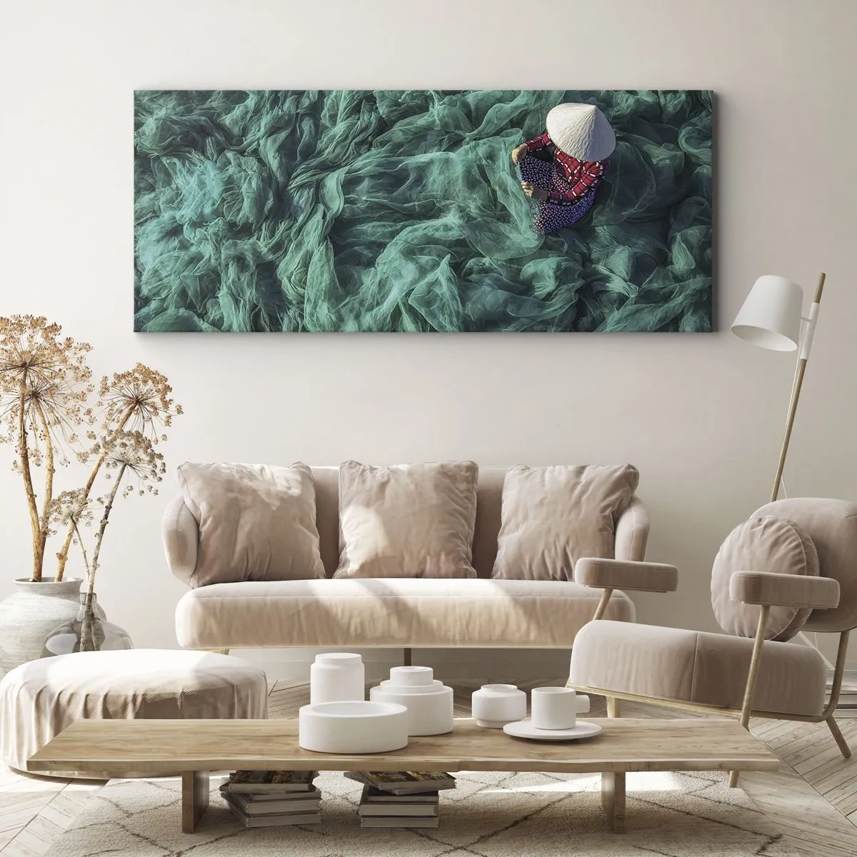 Obraz na płótnie - W morzu sieci - 100x40 cm