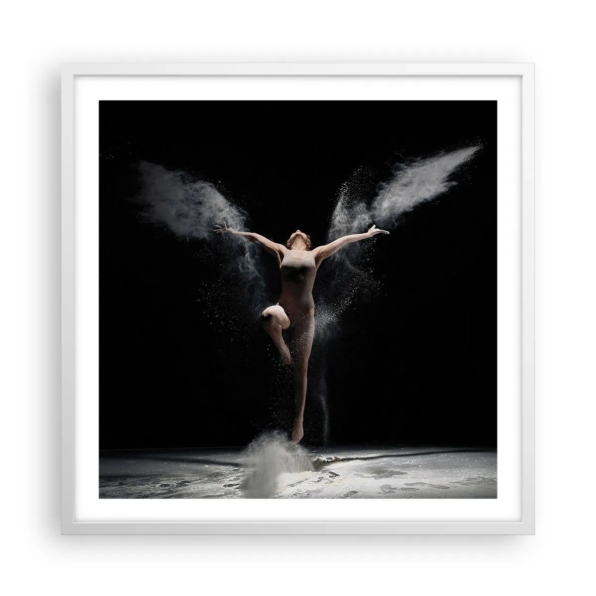 Plakat w białej ramie - Elfy istnieją - 60x60 cm