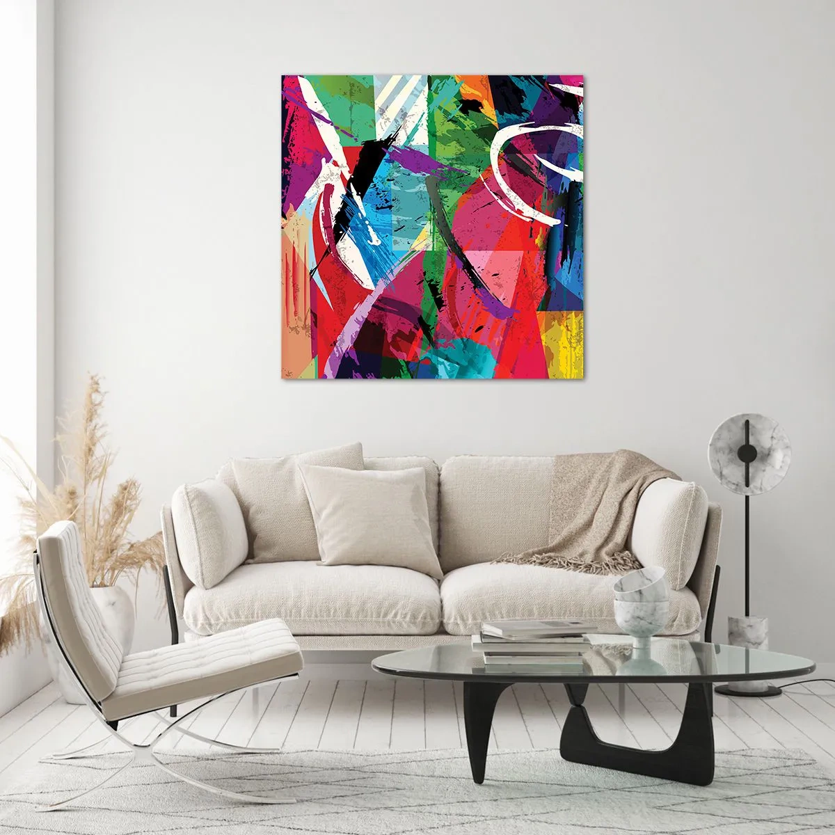 Obraz na szkle - Szybko, żywo i skocznie - 40x40 cm