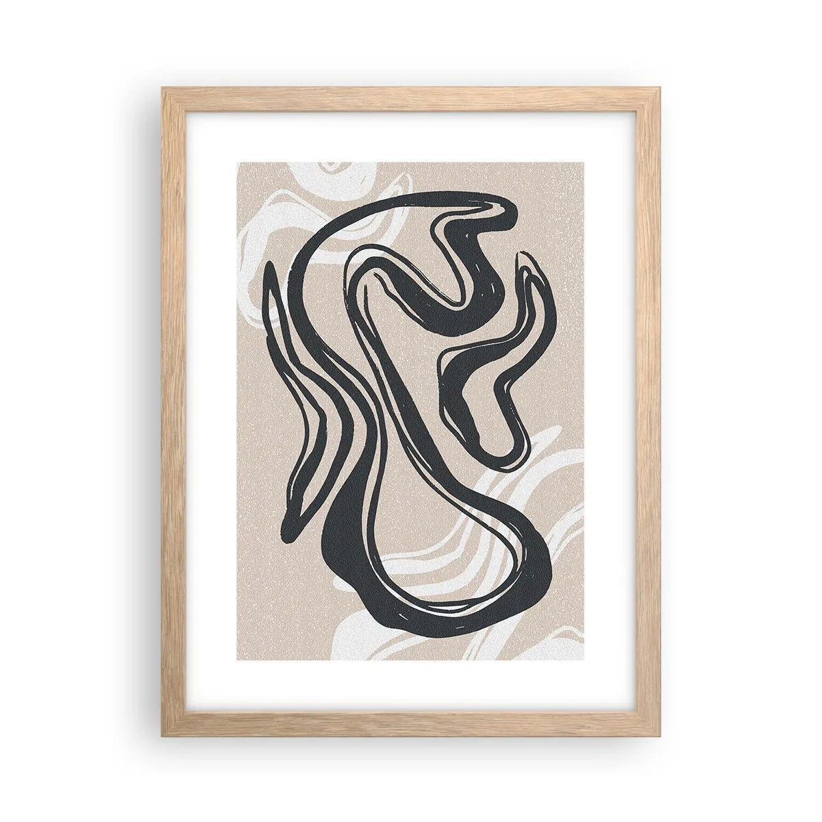 Plakat w ramie jasny dąb - Ekspresja zwielokrotniona - 30x40 cm