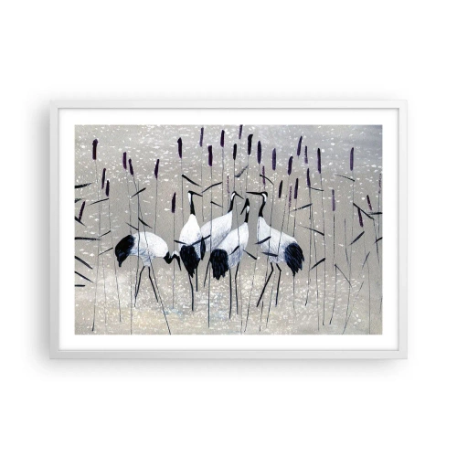 Plakat w białej ramie - Wśród swoich - 70x50 cm