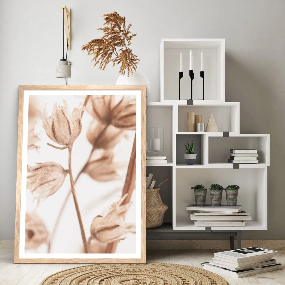 Plakat w ramie jasny dąb - Dzwonią na koniec lata - 61x91 cm