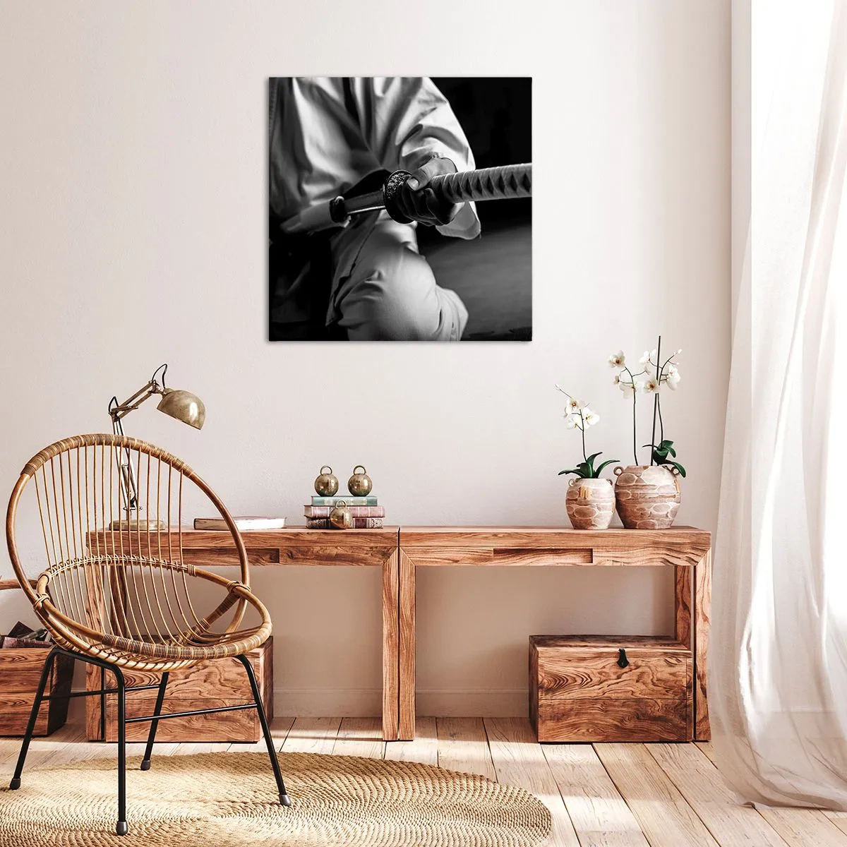 Obraz na płótnie - Dusza wojownika - 40x40 cm