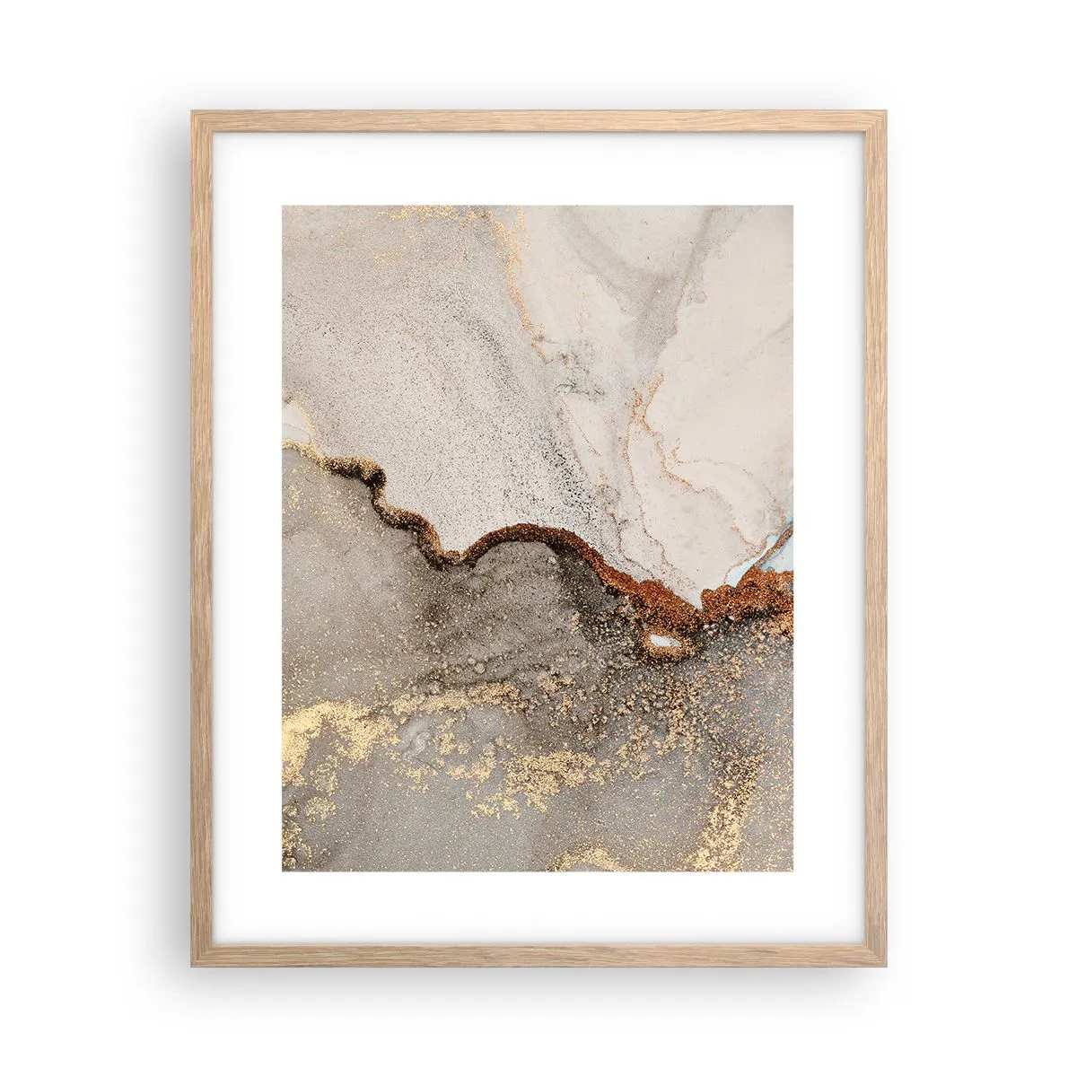 Plakat w ramie jasny dąb - Na granicy barw - 40x50 cm