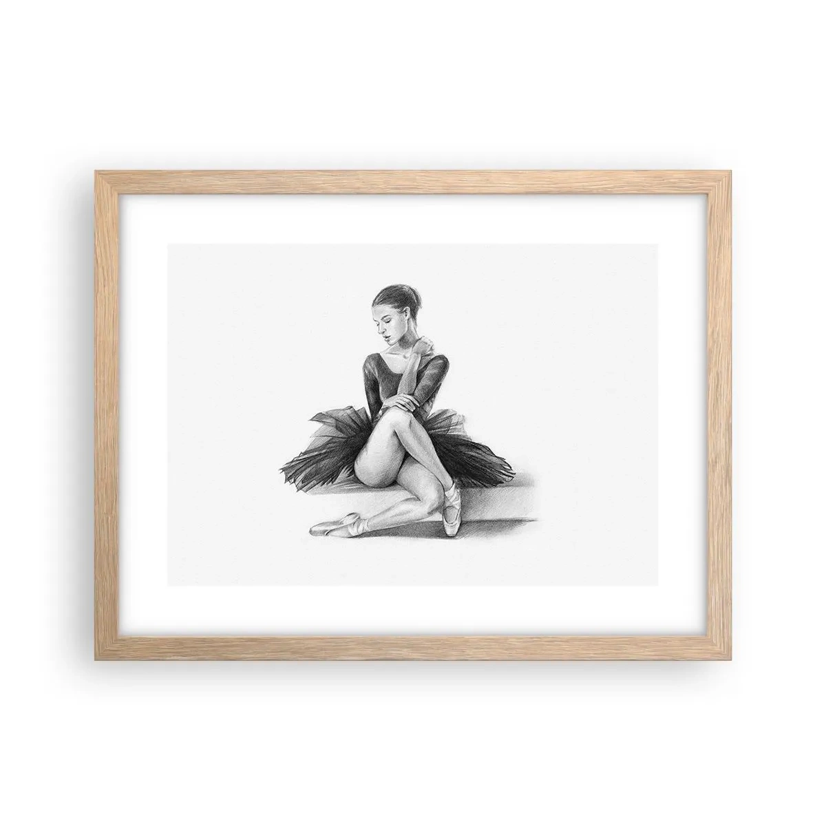 Plakat w ramie jasny dąb - Zaczarowana tańcem - 40x30 cm