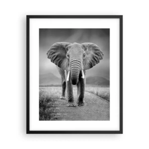 Plakat w czarnej ramie - Gospodarz wita - 40x50 cm