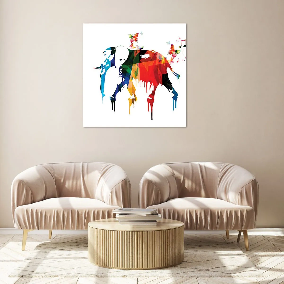 Obraz na szkle - Tańczyć każdy może - 30x30 cm