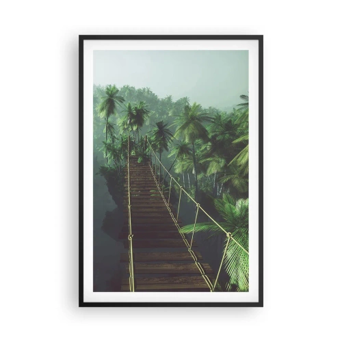 Plakat w czarnej ramie - Nad kipielą zieleni - 61x91 cm