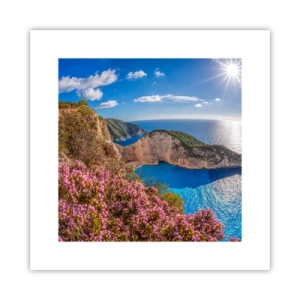 Plakat - Moje wielkie greckie wakacje - 30x30 cm