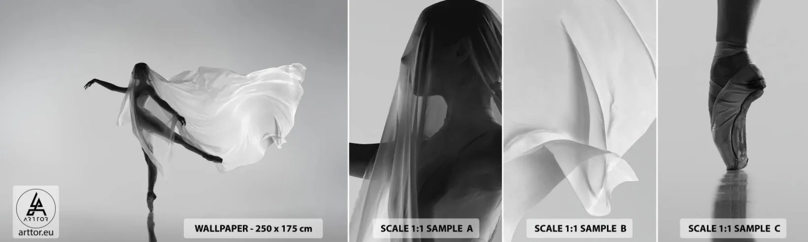 Fototapeta Próbka Standard Eco - Lekkość i wdzięk - Kobieta, Taniec, Modelka - 100x30 cm